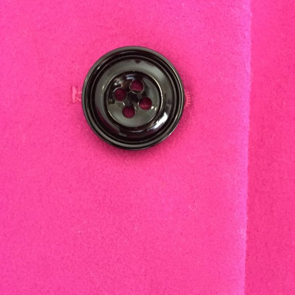 Helene Berman London Hot Pink Wool Coat Large - Picture 3 of 8